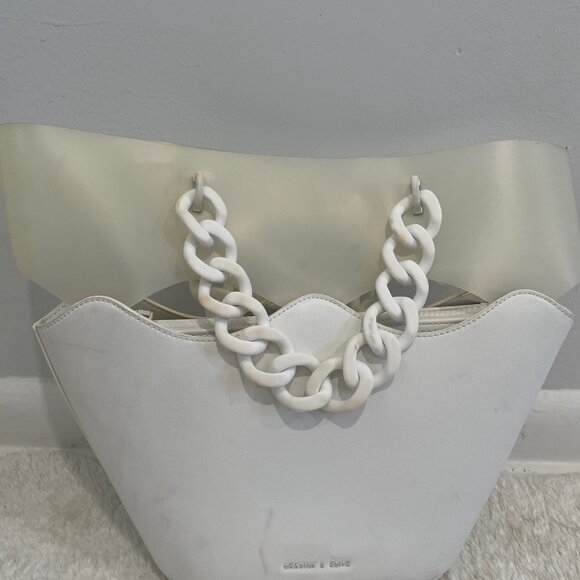 Charles & Keith Women's White Hand Bag - Picture 3 of 12